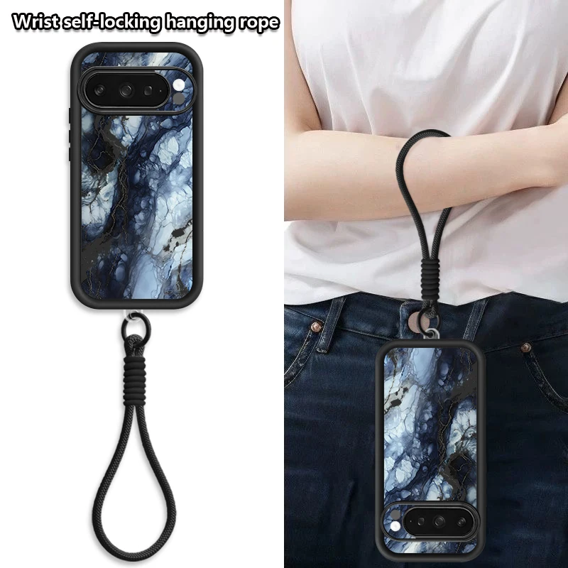 Shockproof Soft Phone Case For Google Pixel 10 9 8 7 Pro Pixel 9 10 Pro XL 7A 8A 9A Gradient Marble Pattern Silicone Back Cover view 3