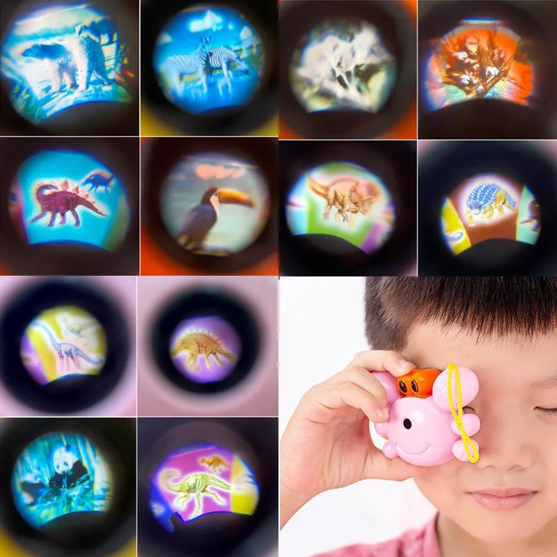 Funny Crab Kaleidoscope Camera Toy Cartoon Camera Toy Child Color Cognition Educational Toys For Kid Birthday Gifts