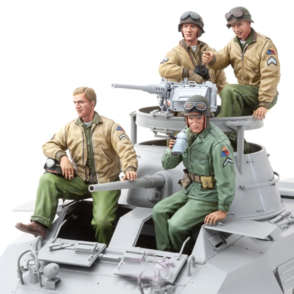 1/16 WWII U.S.Army M8 Crew, Resin Model figure soldier, WWII Military themes, Unassembled and unpainted kit