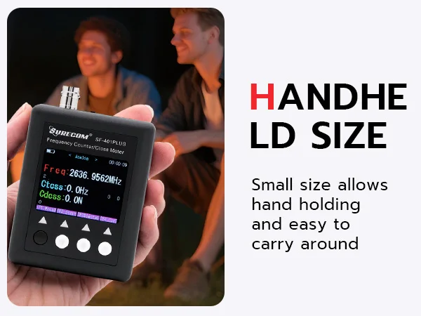 Surecom SF-401 Plus Frequency Meter Radio Hand-Held Frequency Counter 27Mhz-3000Mhz Portable CTCSS/DCS Decoder