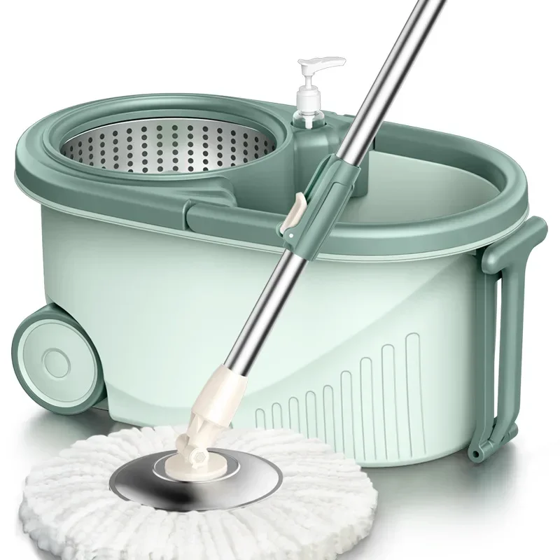 

Suit, automatic rotating mop /3pcs mop replacement head, clean microfiber tow bucket lazy magic mop bucket.