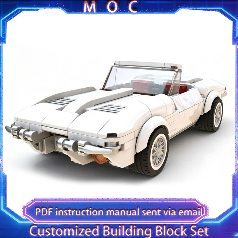 

314 PCS Customize Technology C2 Stingray Convertible Racing Supercar Model Building Blocks Bricks Toys Children Christmas Gifts