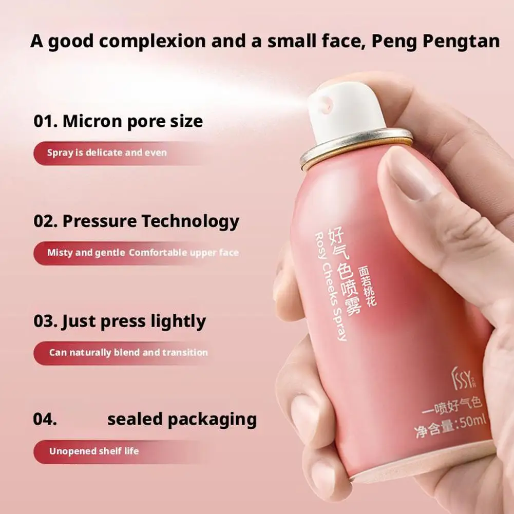 Nieuwe Vloeibare Poeder Blusher Rosy Cheeks Spray 30ml Hydraterende Hoogtepunt Schoonheid Uitbreidt Contracten Wang Matte Gezicht Make-Up