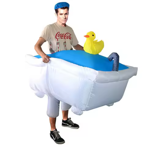 Funny Bathtub Inflatable Suit Creative Toys Festival Party Festival Party Performance Wear Cosplay Clothing Prop