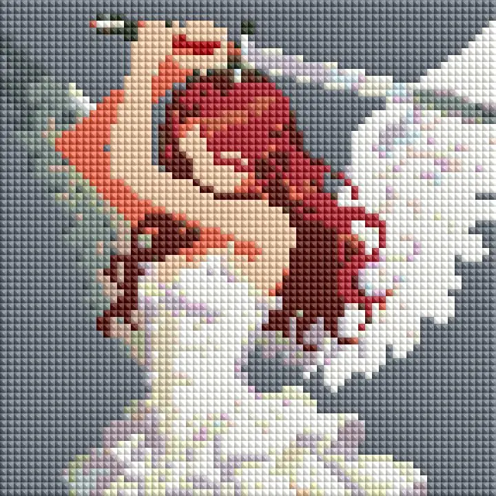 

Foreveryoung Warrior Angel Mini Diamond Painting Kit, 7"×7" (18×18cm) Resin Square + AB Diamonds