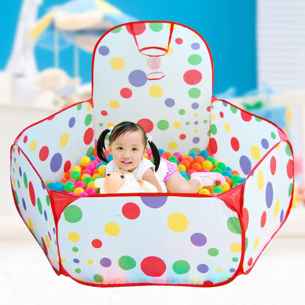 Children's Tent Foldable Playhouse Ocean Ball Pool Children's Tent Toy House 6 Door Tent Indoor Activities Baby