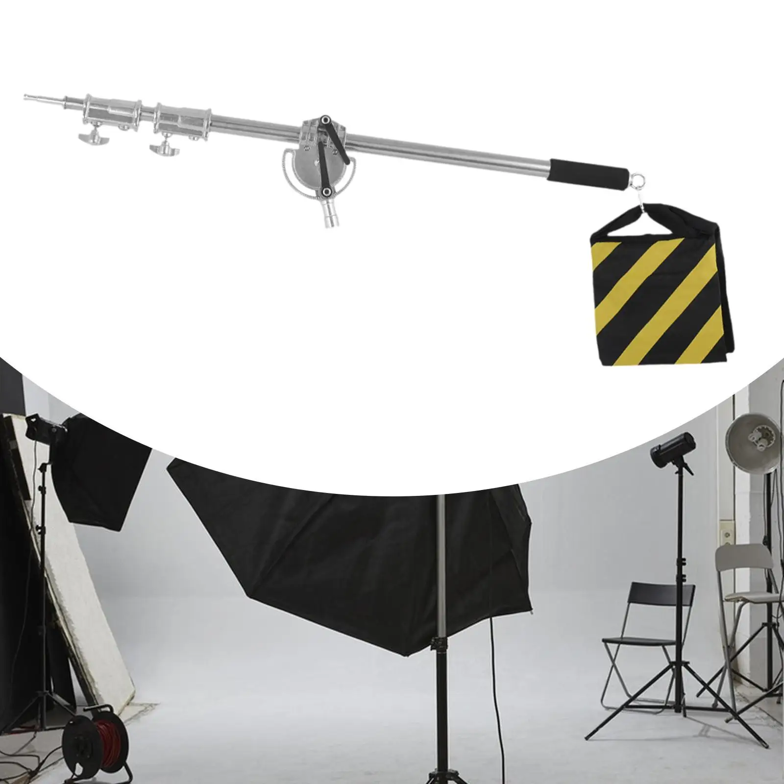 

Boom Arm Bar with Weight Bag Flexible Holding Arm Bar for Stage Studio Photo