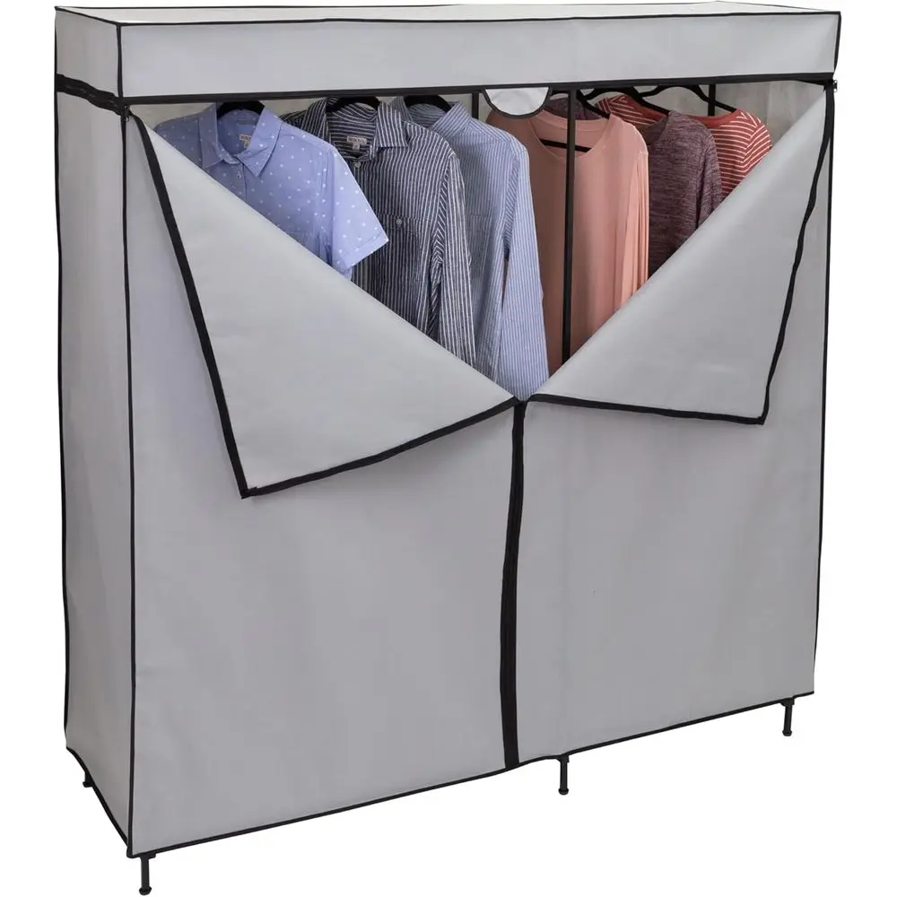 

Grey 60 Storage Organizer for Wardrobe Clothes Closet