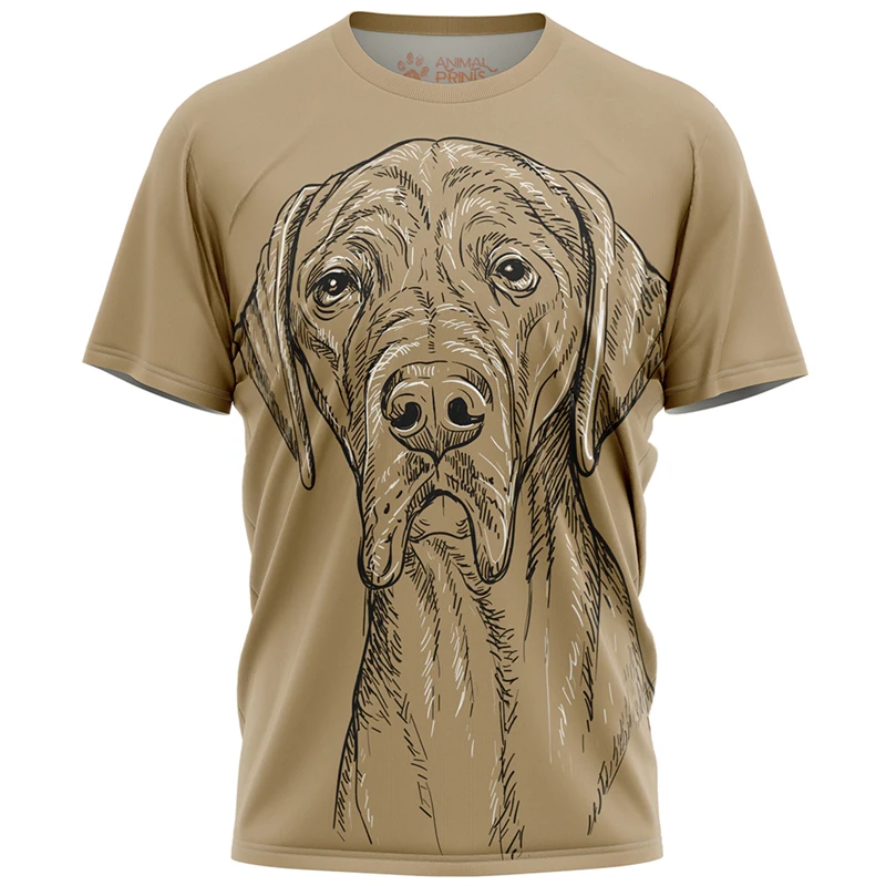 

Sketch Line Animals Print T-shirt For Men Casual Fashion Solid Daily Loose T Shirts Summer Breathable Loose Short Sleeve Tee Top