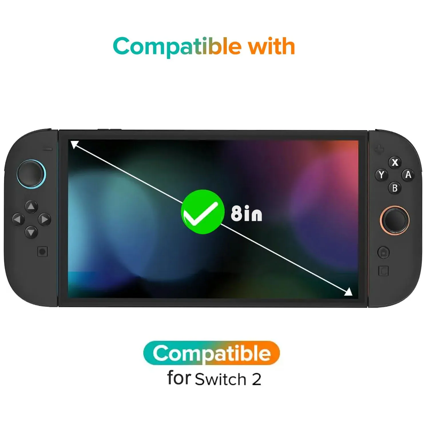 1/2/3 Buah Kaca Tempered Pelindung Layar untuk Switch 2 Transparan HD Bening Aksesori Pelindung Layar Antigores