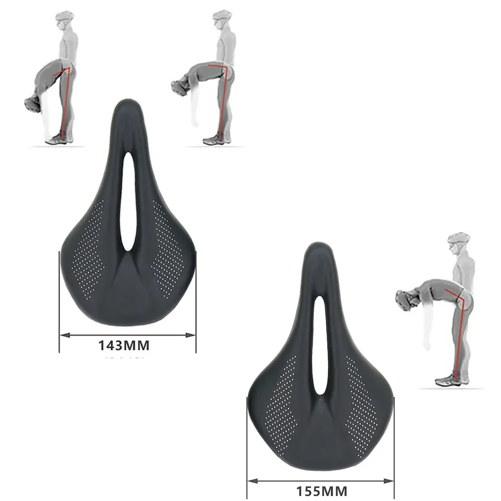 ELITA ONE Carbon Saddle MTB/Road Bike Saddle Super Light Leather Carbon Cushions 96g