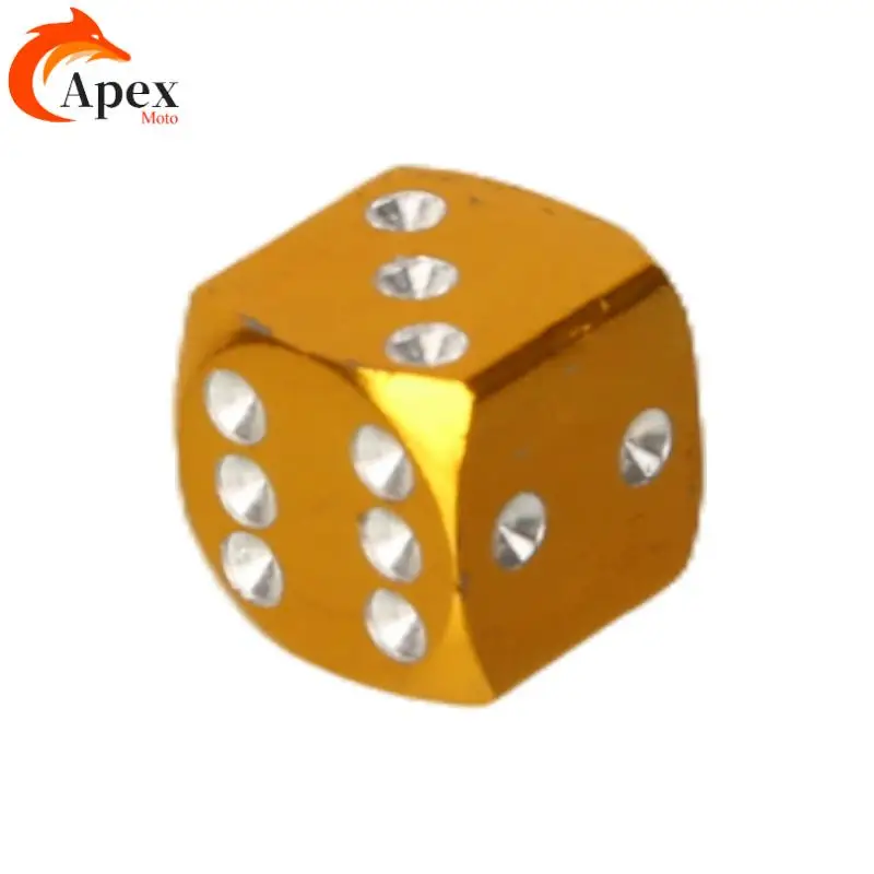 12mm inside Thread Aluminum Alloy Wheel Dust Cover Dice Valve Lid for Tire Valve Premium Valve Caps