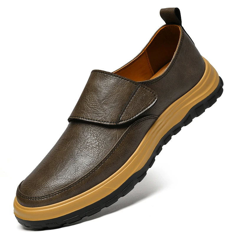 

Loafers Shoes Men Color Blocked Round Head Fashion Banquet Party Business Casual Men Shoes