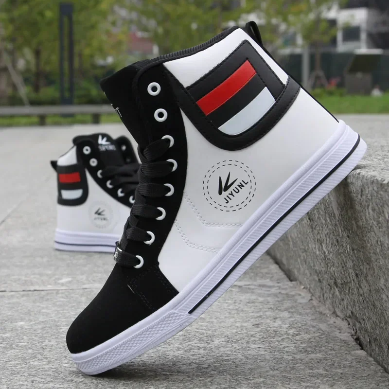 

Men's Sneakers High-top Casual Shoes Lightweight Shoes for Men Fashion Hip Hop Walking Shoes Flat Plus Size Men Vulcanized Shoe