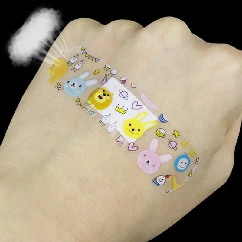 120pcs/set Cartoon Band Aid Plasters for Children Patches Kawaii Waterproof Wound Plaster Skin Hemostasis  Strips Bandage