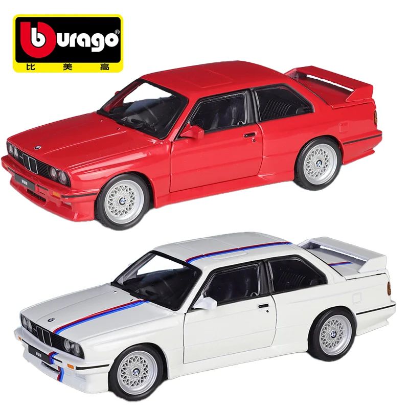 

Bburago 1:24 New Style BMW M3 (E30) 1988 Alloy Model Car Luxury Vehicle Diecast Car Model Toy Classic Collection Gift Decoration