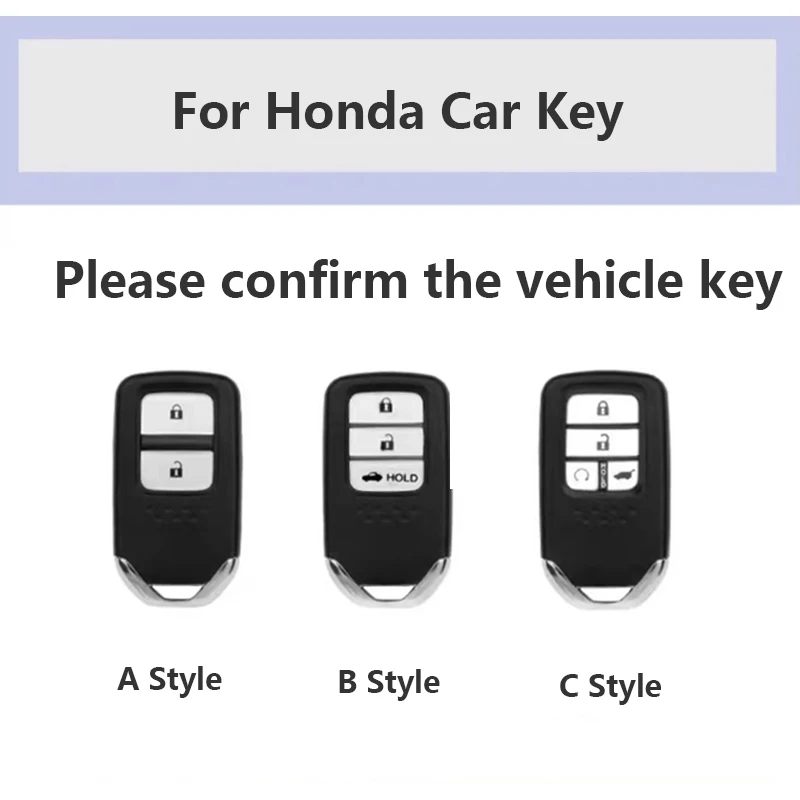 TPU Car Remote Key Case Cover Shell Fob For Honda Civic XRV CRV HRV CR-V Accord Fit Odyssey Crider Pilot Keychain Accessories