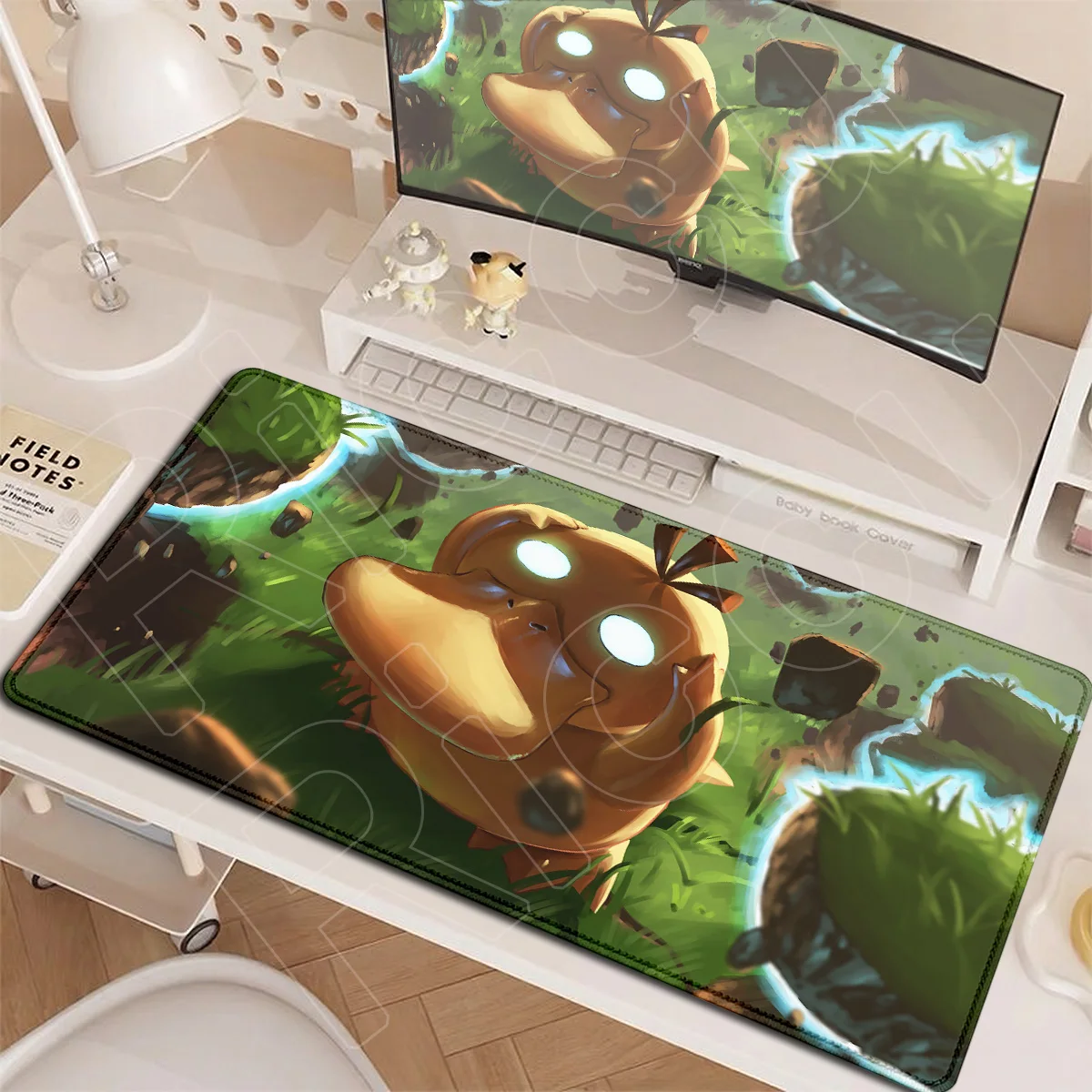 XXL Gaming Accessories Mousepad New Anime Pokemon Psyduck Rubber Desk Large Soft Office Mat HD Printing Computer Keyboard Carpet