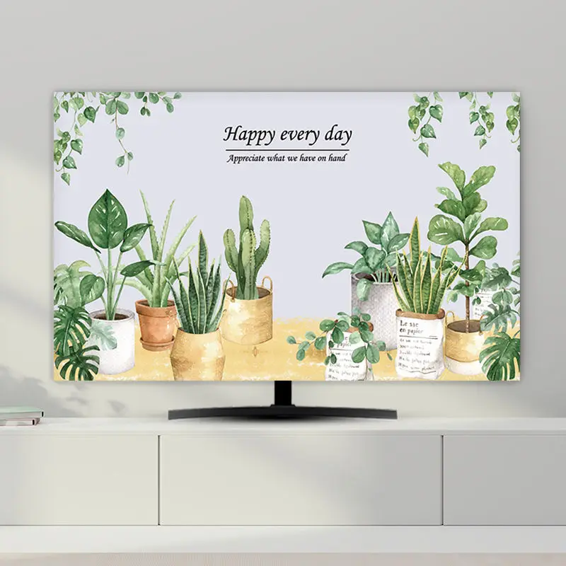 

New minimalist monitor dust cover home textile Universal for curved/flat screens LCD tv cover