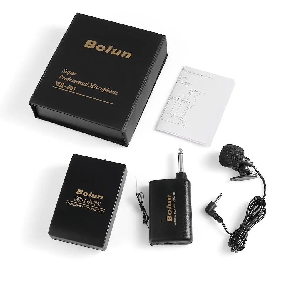 Portable Speaker Speech Clip Mic System Wireless Microphone FM Transmitter Receiver Lavalier Lapel view 5