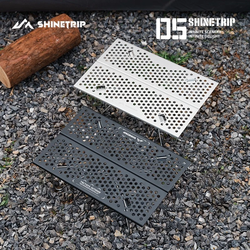 Shinetrip Ultra light folding table outdoor aluminum alloy tea drinking portable hiking camping table