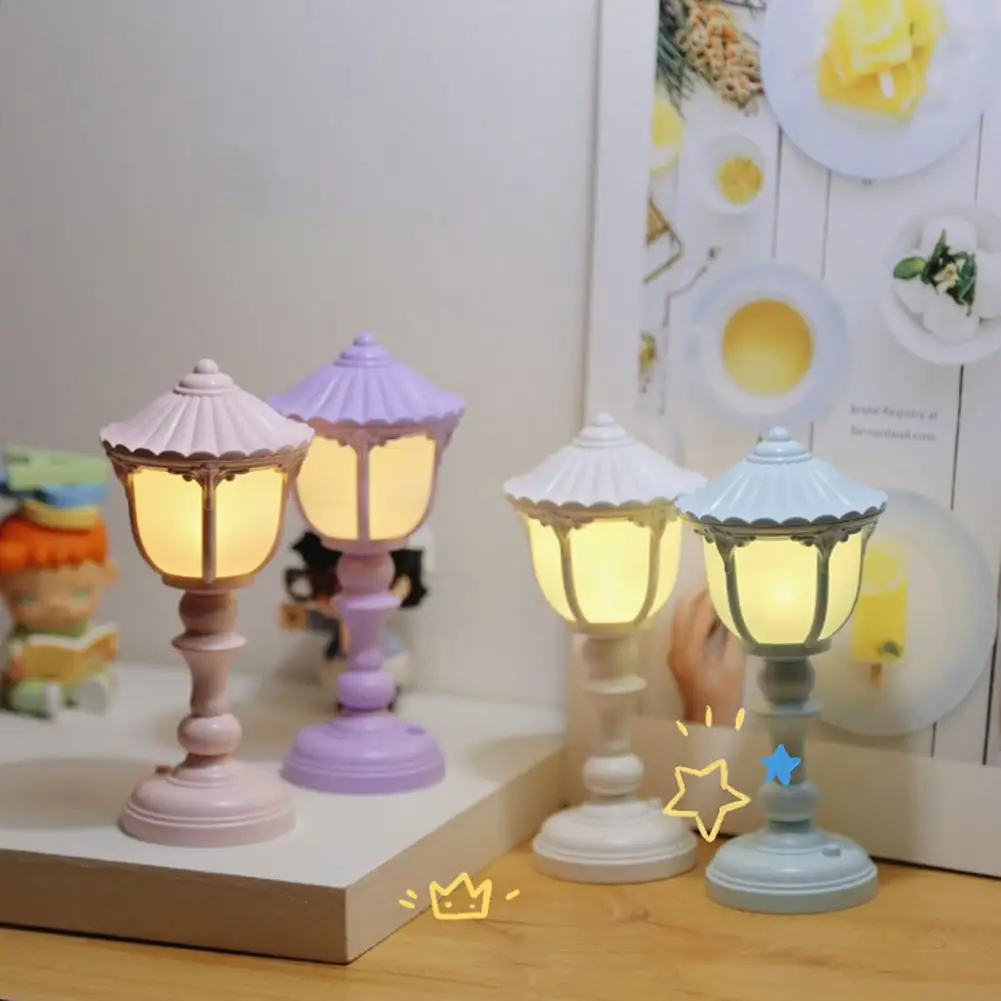 Great LED Lamp Easy to Operate Decorative Plastic LED Night Light Table Lamp