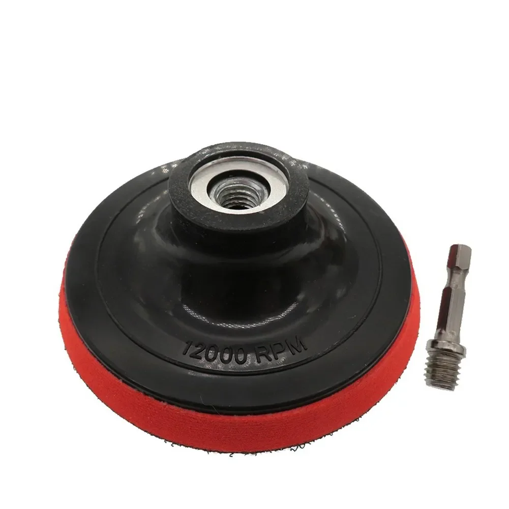 Brand New Backing Pad Accessories And Backing Pad Drill Adapter For Rotary Tools Hex Loop Buffing Pad Polyurethane