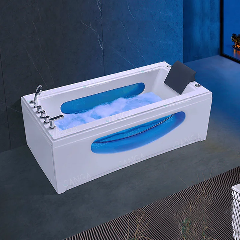 

Bathtub With Jacuzzyi Badewanne Mit Jakuzi Indoor Spa Baignoir Bath Tub Air Jet Kit Massage Bathtubs Whirlpools Home Spa