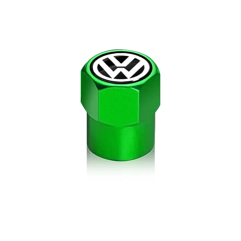 4 Stück Auto-Reifenventilkappen Staubschutz Auto-Emblem Zubehör für VW CC Polo 6R Golf 4 5 6 7 MK7 MK4 MK6 Passat B6 B8 T4 T5 Tiguan – Detail 6