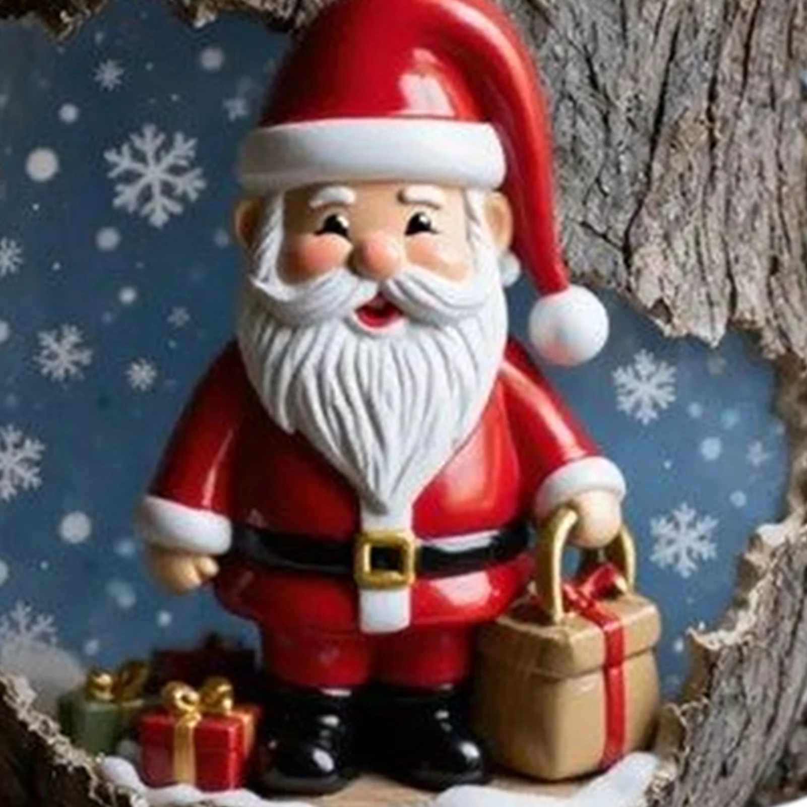 

Holiday Mugs Bark Crack Texture Holiday Drinking Cups Snowman Design Juice Mug For Traveling Home Table Centerpieces