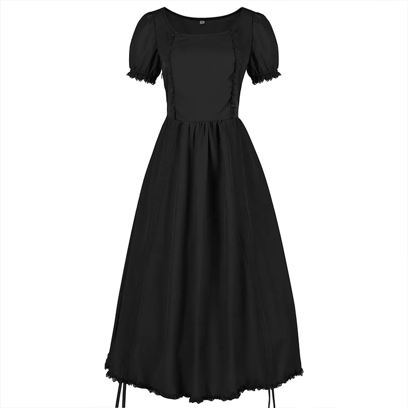 Large Size Women's Steam Punk Gothic Style Retro Skirt Vintage Ethnic Costume Stage Performance Dress Fashionable Ladies Skirt