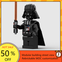 929PCS MOC Space Battle Series Darth Mega Vader Figure Model Building Blocks Technology Bricks Creative Assembly Toys Kids Gifts