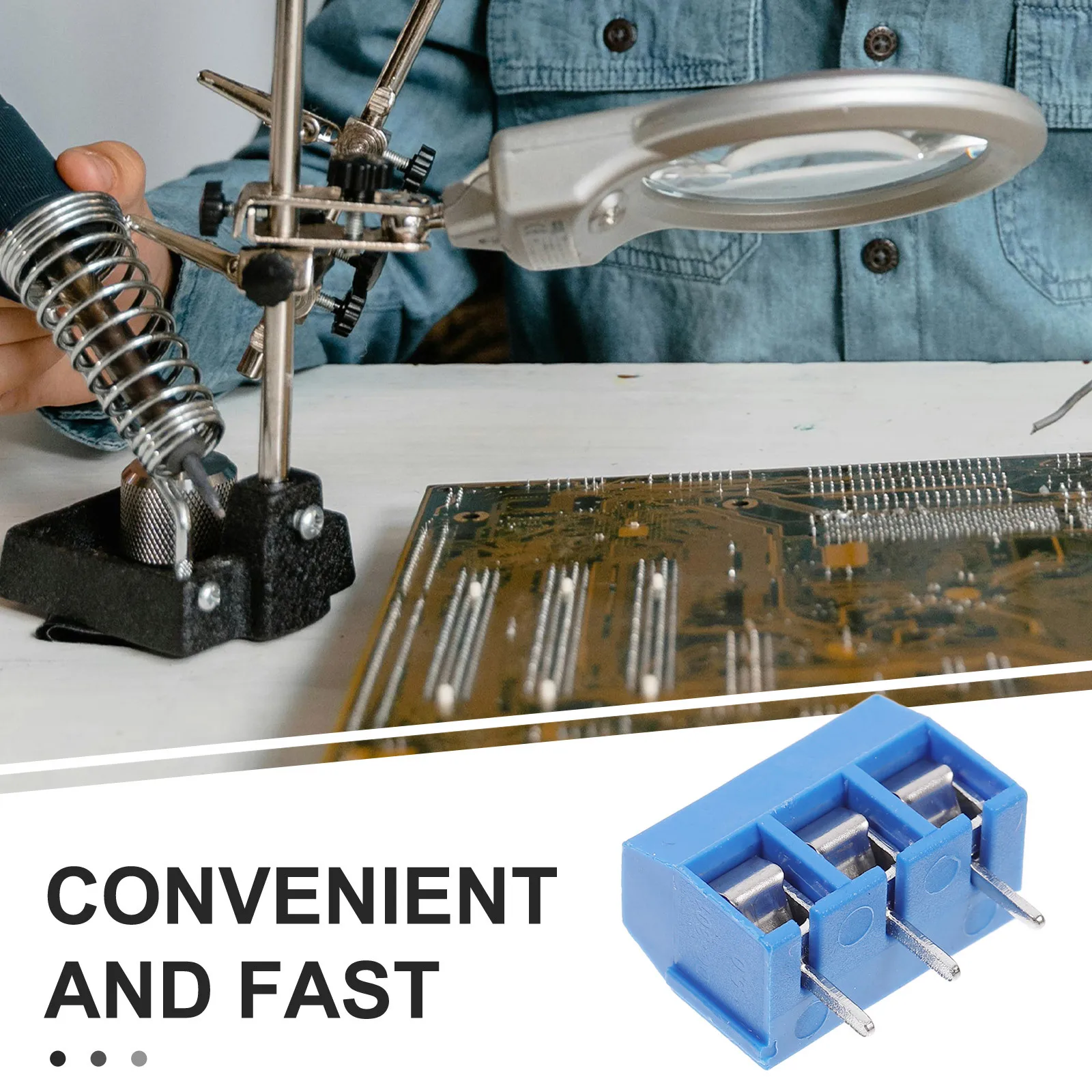 20Pcs Screw Terminal Block Connectors Compact Design Easy Assembly Secure Pcb Wiring Accessories