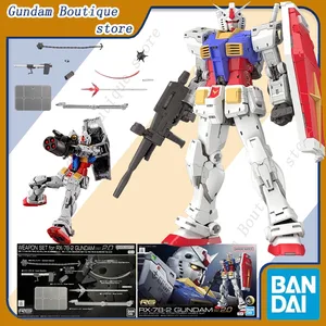 Bandai Genuine Waffen auf RX-78-2 Gundam Ver. 2.0 Rg Anime Actionfigur Roboter Peripherie Sammelmodell Geschenk Kinder Kinder 12 Hauptverkäufe Gundam -Waffen - №11