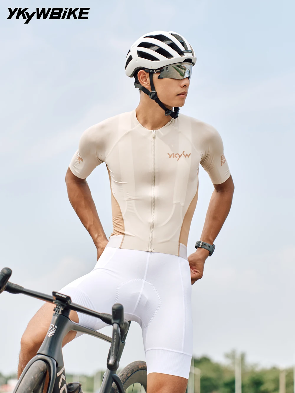 YKYW Anato-Racing Herren 3D Pro Rennradtrikot Atmungsaktiv Schnelltrocknend Kühlend Feuchtigkeitsableitend DuPont-Gewebe Rennrad MTB Shirt – Detail 2