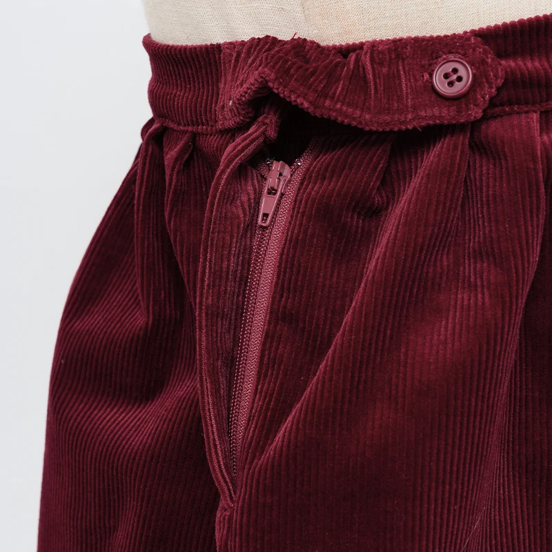 Retro Cord-Minirock mit hoher Taille für Mädchen, Frühlingsneuheit, verstellbare Knöpfe, elastische Taille, locker sitzende Kinderröcke, Mädchen-Winterkleidung – Detail 36