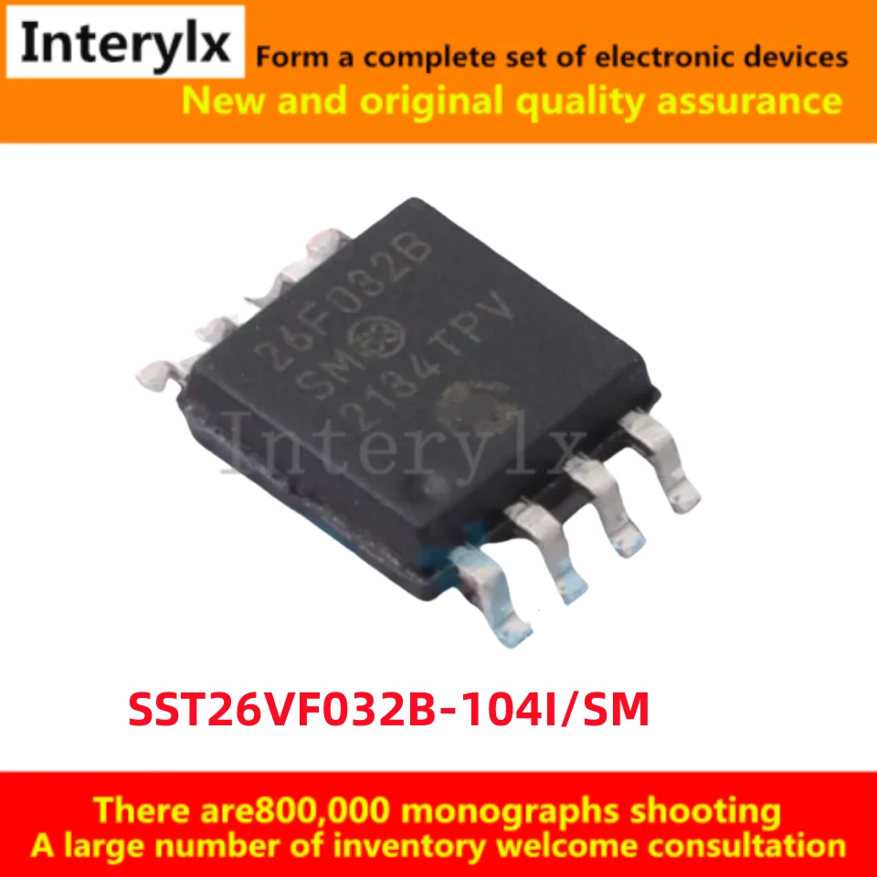 5Pcs/Lot Original SST26VF032B-104I/SM 26F032B/ SST26VF032B-104I SM SOP8-Pin Tape Storage Memory Chip
