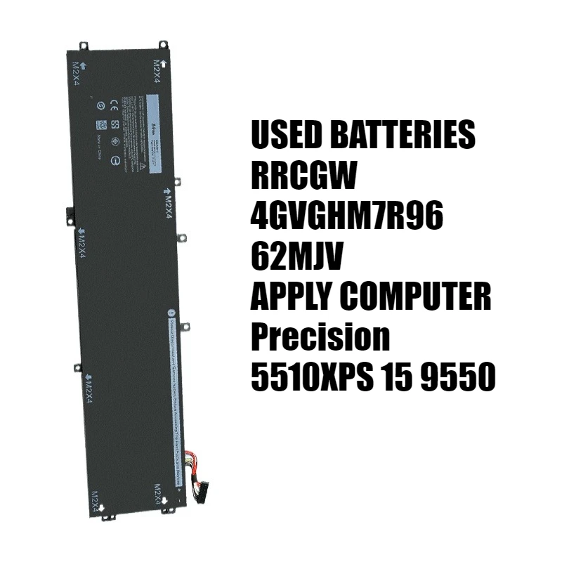 4GVGH 7200mah High-Quality Laptop Battery for DELL Precision 5510 XPS 15 9550 Series 1P6KD T453X Fast Shipping