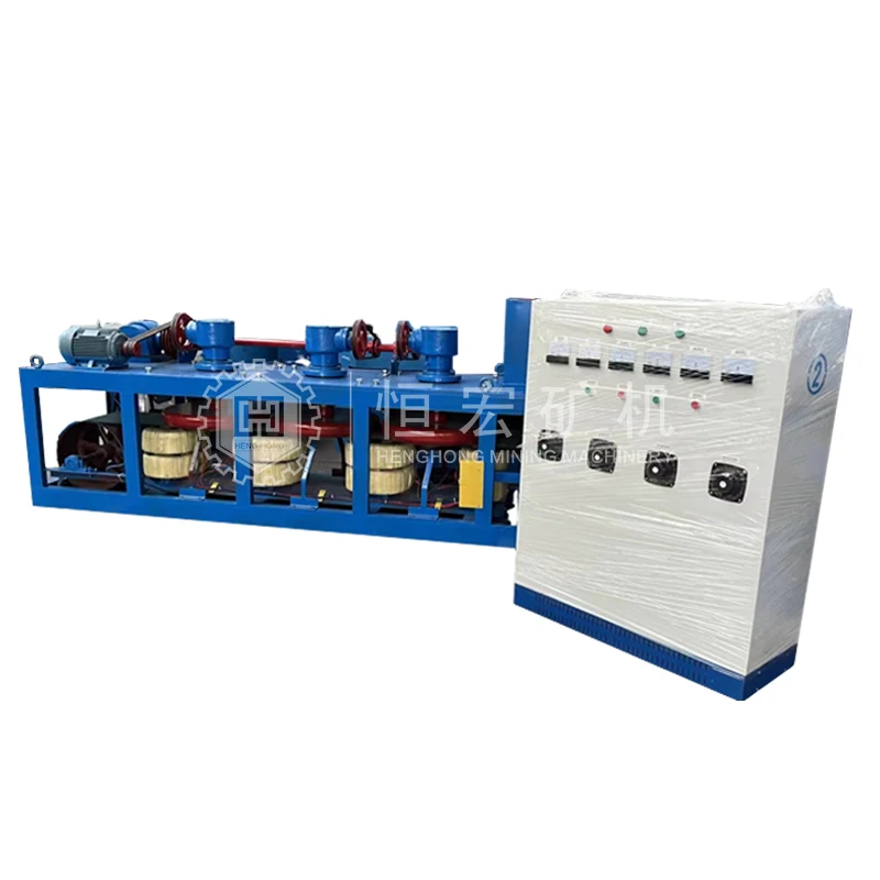 Separator magnetyczny trójtarczowy elektromagnetyczny do mineraliów manganowych, wolframowych i żelaznych, sprzęt do separatyzacji mineraliów magnetycznych.