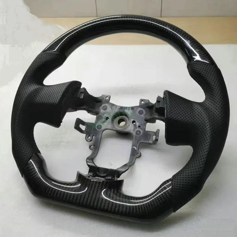 For Mitsubishi Lancer ES GT EX X 2007-2017 Customized 100% Carbon Fiber Steering Wheel With Leather