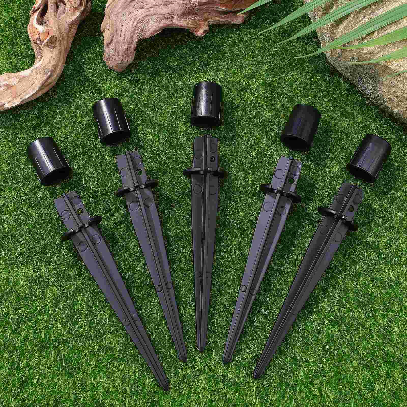 Landscape Lighting Stake Ground Rod Solar Pathway Marker Outdoor LED Stakes Powered Lights