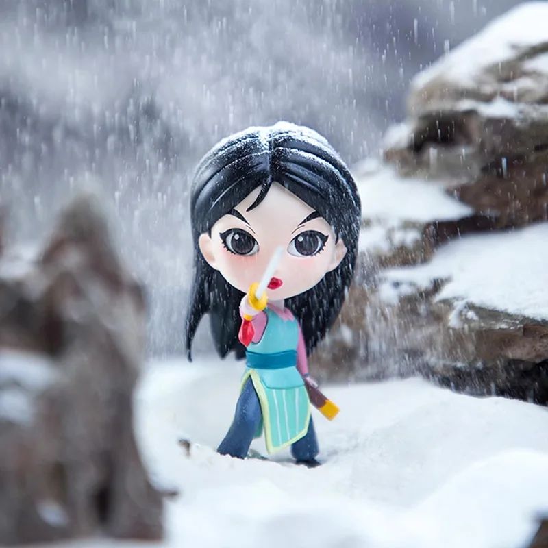 Disney Mulan's Military Series Mulan Action Figure Toys Cartoon Disney Mulan Princess Figures Dolls Car Decoration Toys Gifts