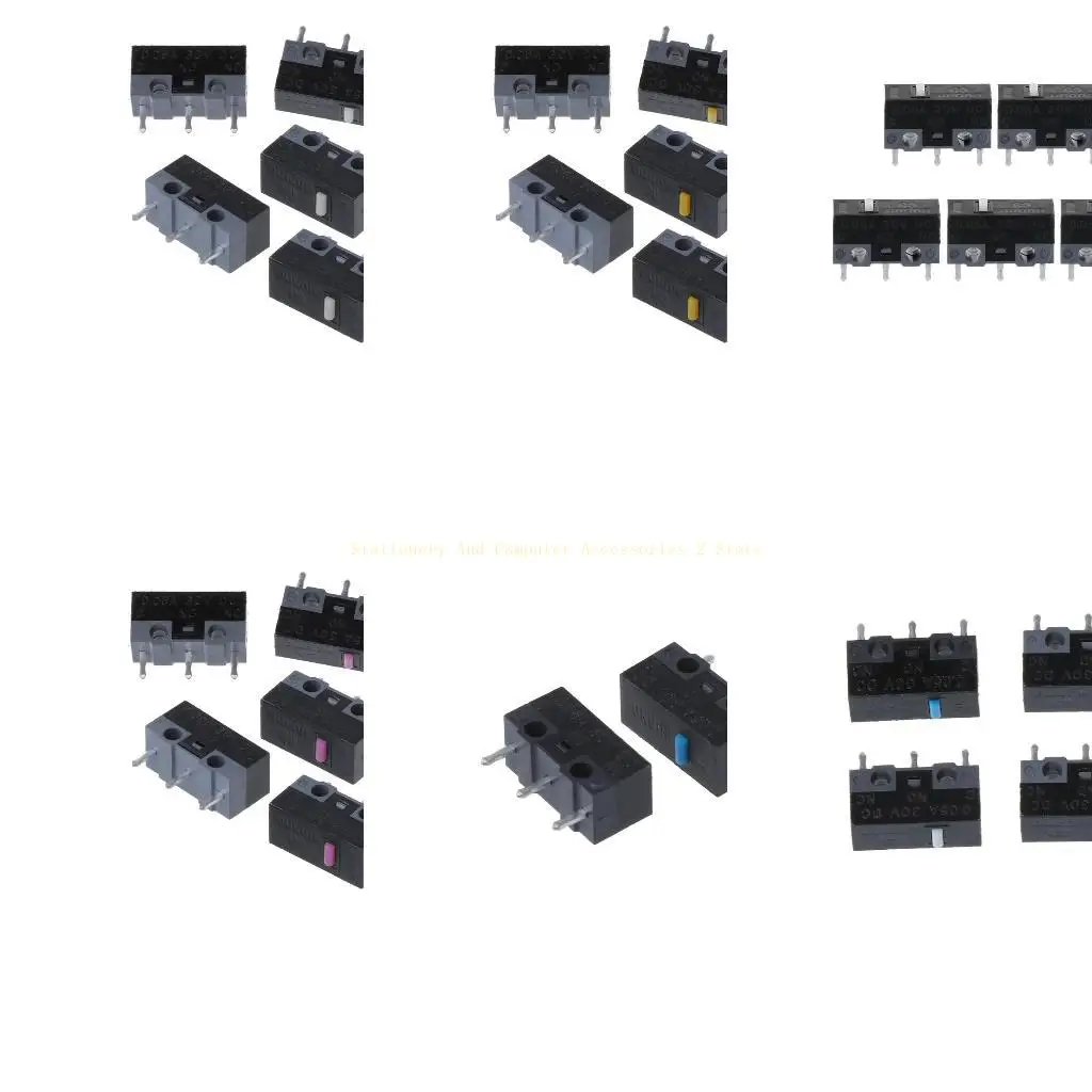 5Pcs Original HUANO Mouse Micro Switch Micro Button White/Blue/Pink/Yellow Dot