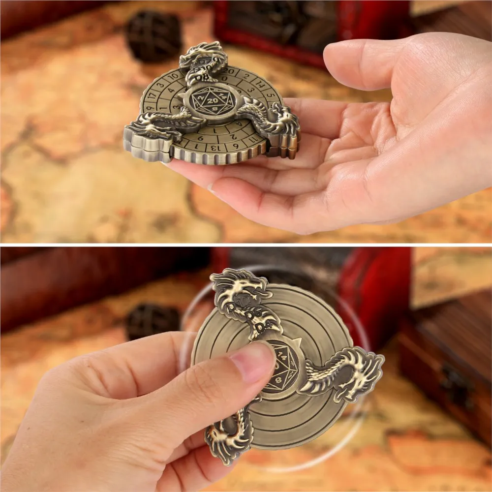 دوار النرد المعدني DND 7 في 1، مناسب لمشغلات الألعاب DND Dungeons & Dragons