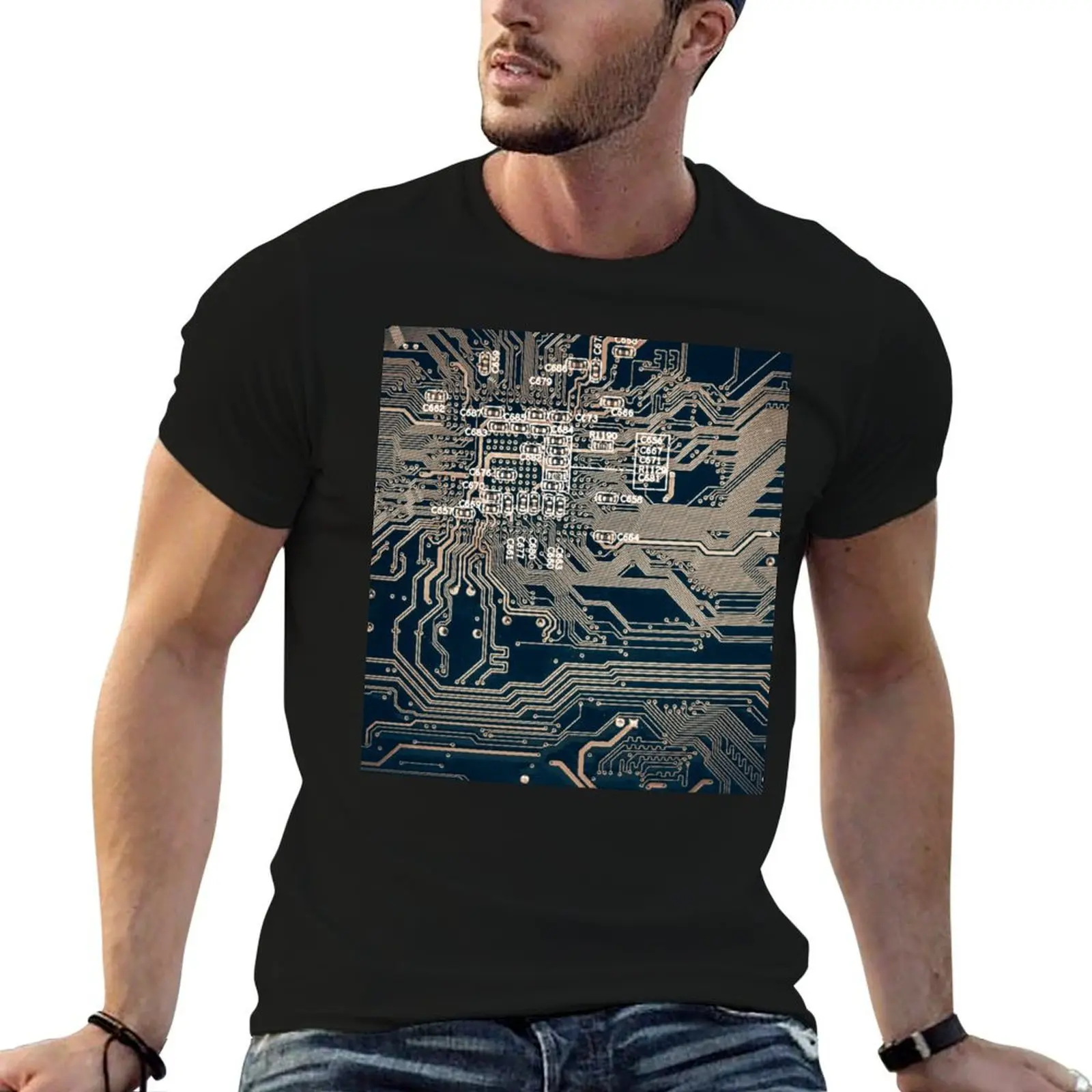 

Lectronica Four T-Shirt anime t shirts oversize t shirt personalised cotton tshirt 100% T-shirt