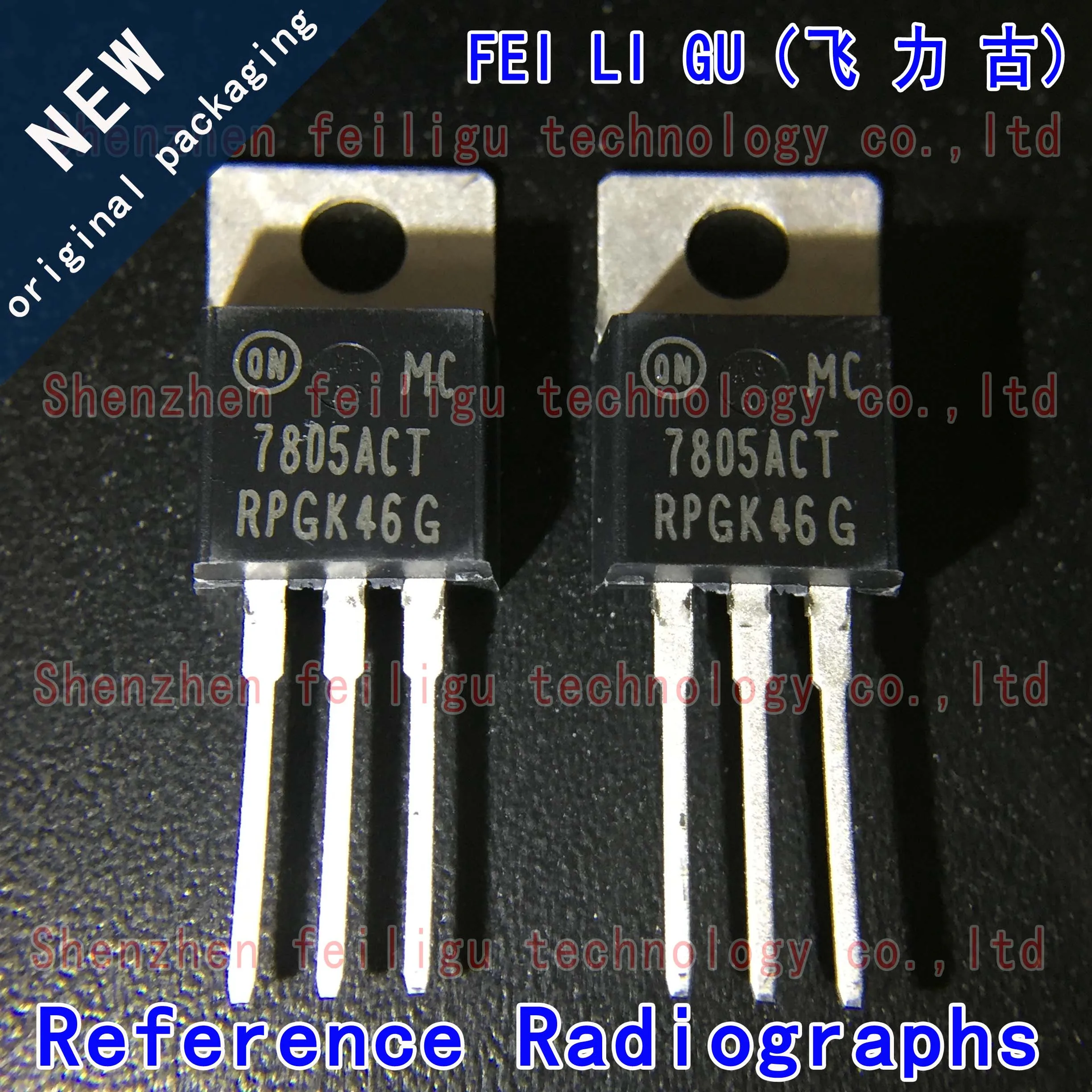 5~50PCS 100% New original MC7805ACTG MC7805ACT 7805ACT package:TO-220 Linear Regulators Power Management chip