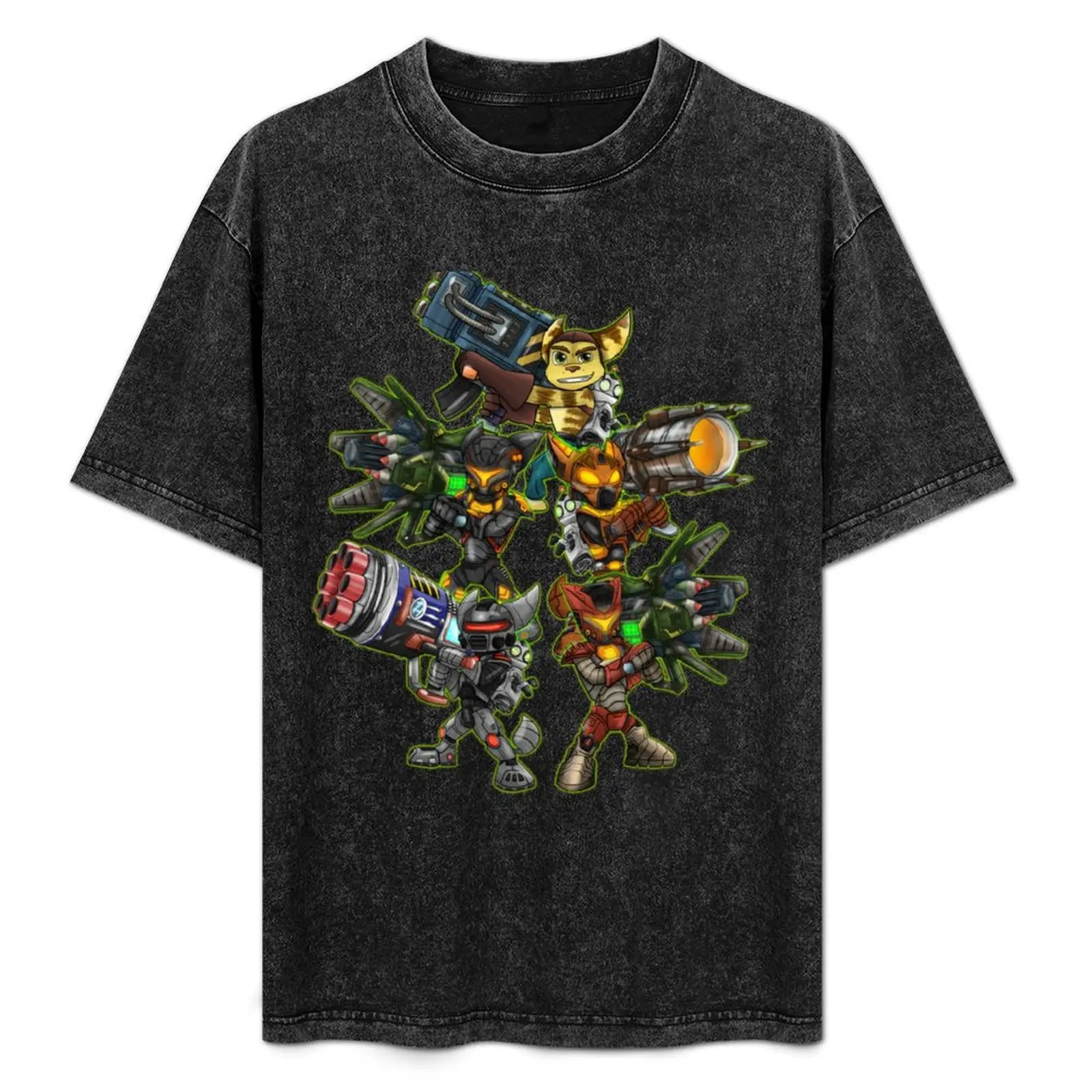 

4 Ratchet and Clank T-Shirt Plus Size Street Style Tee