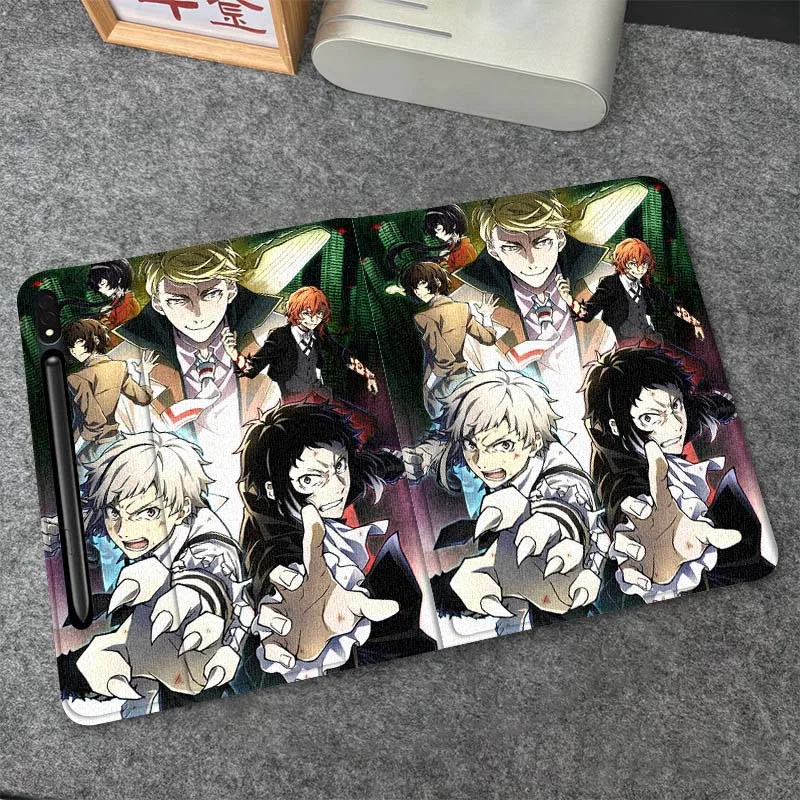 

B-Bungos S-Strays D-Dogs Cool Tablet Case For Samsung Galaxy Tab S6 S8 S9 S10 Lite FE 10.4 11 Inch 2022 2024