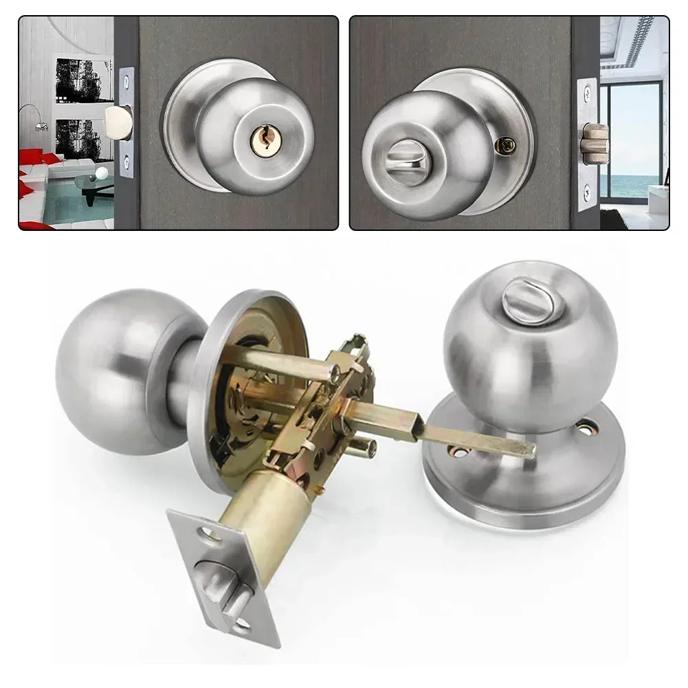 Single Tongue Bolt Three Rod Lock Body Door Latch Tubular Latch Mortice Interior Door Lock For 45 Degrees Opening Door Locks