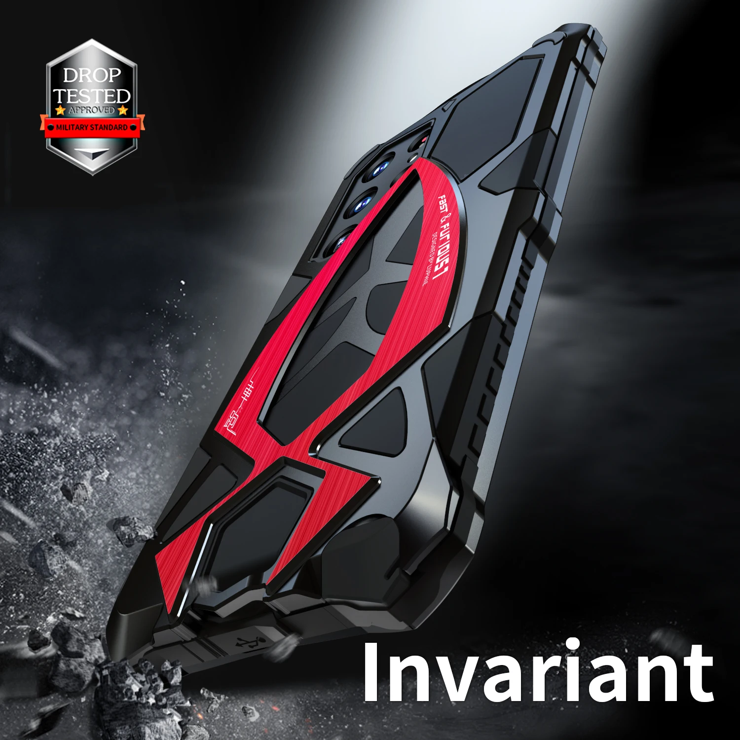 Super Sports Car Series Metal Mecha Phone Case Suitable For Samsung Galaxy S22 23 24 Ultra Plus Fall Protection Cover For S24U